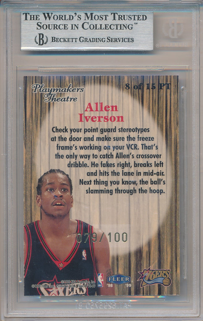 Fleer 1998-1999 Tradition Playmaker Theatre #8/15PT Allen Iverson