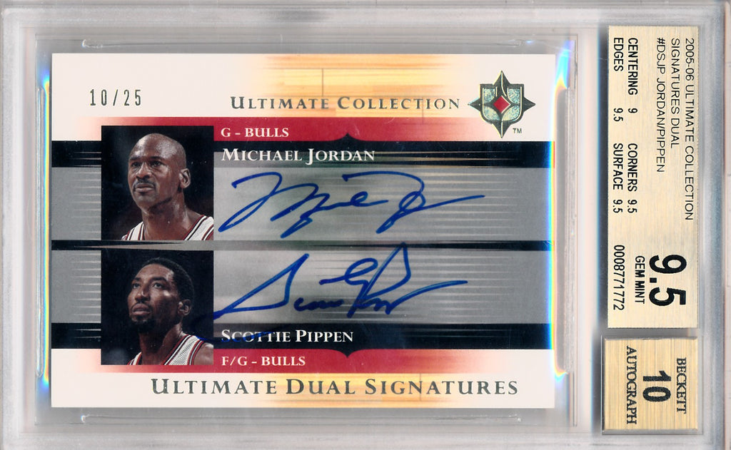 Upper Deck 2005-2006 Ultimate Collection Dual Signatures #DS-JP Michae –  Mr. B's Collection