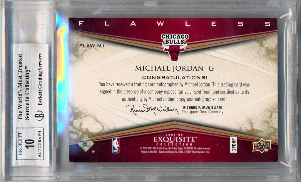 Upper Deck 2008-2009 Exquisite Collection Flawless Autographs 