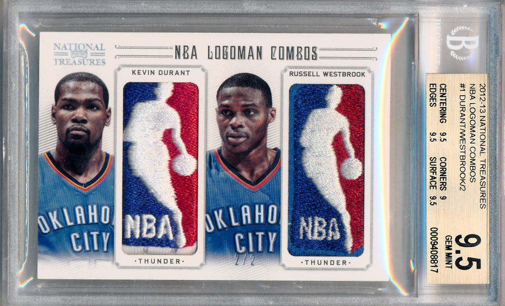 Panini 2012-2013 National Treasures NBA Logoman Combos #1 Kevin