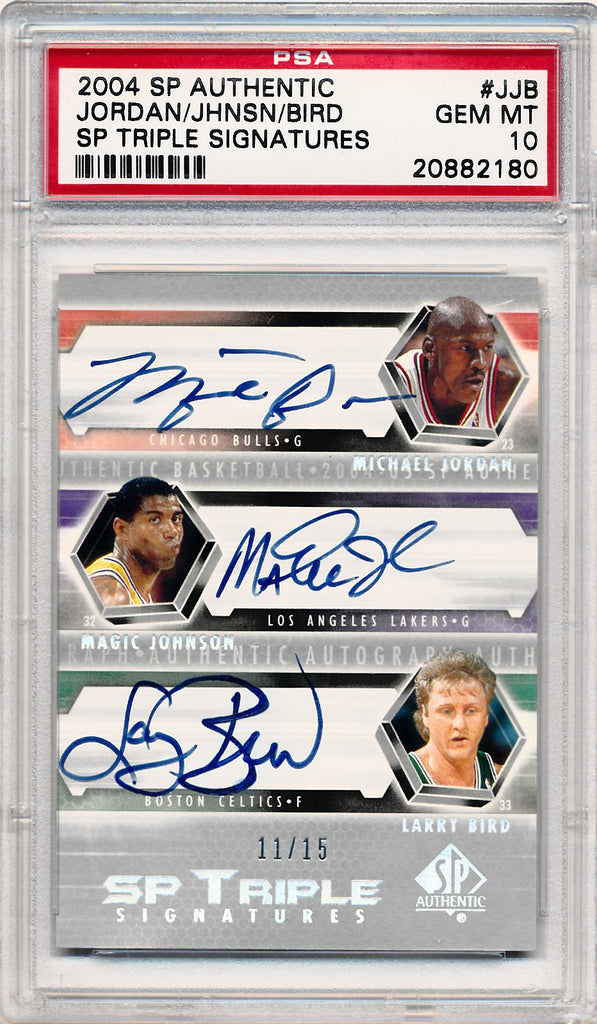 Upper Deck 2004 2005 Sp Authentic Sp Triple Signatures JJB