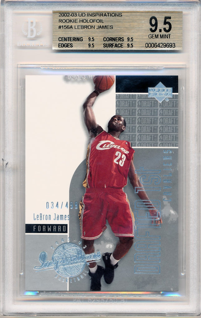 Upper Deck 2002-2003 Inspirations Rookie Holofoil #156A Lebron