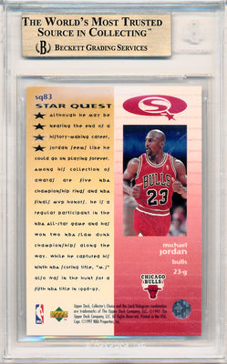 Upper Deck 1997-1998 Collector's Choice Starquest #SQ83 Michael Jordan  / BGS Grade 9.5