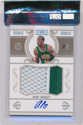 Panini 2010-2011 National Treasures  Century Platinum #218 Avery Bradley 1/5 / BGS Grade 8 / Auto Grade 10