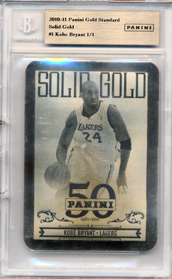 Panini 2010-2011 Gold Standard Solid Gold #1 Kobe Bryant 1/1