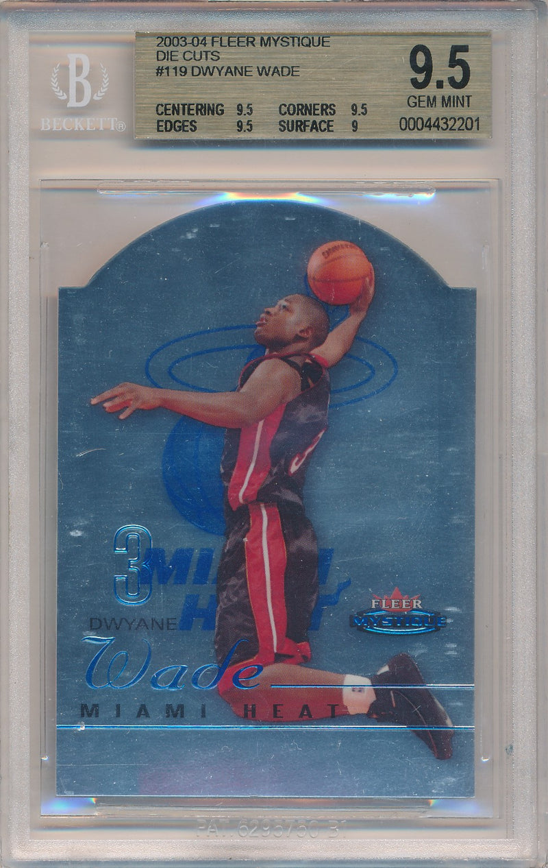 Fleer 2003-2004 Mystique Die Cuts #119 Dwyane Wade 37/600 / BGS Grade 9.5