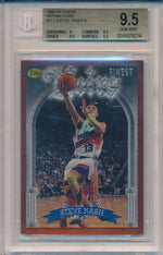 Topps 1996-1997 Finest Refractors #8/4 Steve Nash  / BGS Grade 9.5