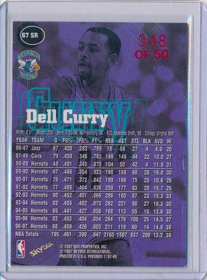 SkyBox 1997-1998 Premium Star Rubies #67SR Dell Curry 48/50