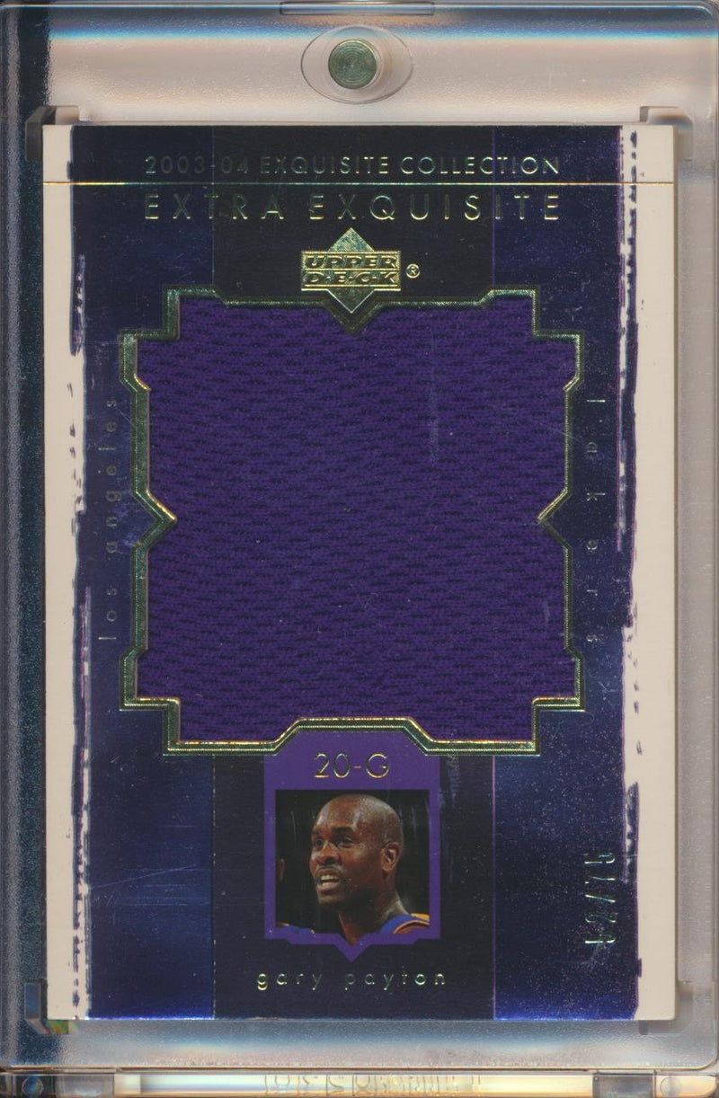 Upper Deck 2003-2004 Exquisite Collection Extra Exquisite Jumbo Patch #EE-GP Gary Payton 52/75