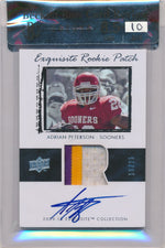 Upper Deck 2009-2010 Exquisite Collection Rookie Patch Flashback #78O Adrian Peterson 18/25 / Auto Grade 10