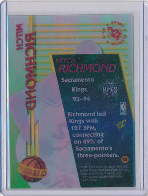 Topps 1993-1994 Stadium Club Clearcut #23 Mitch Richmond