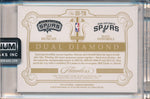 Panini 2017-2018 Flawless Emerald Dual Diamond Patches #DD-TM Tim Duncan/ Manu Ginobili 2/5