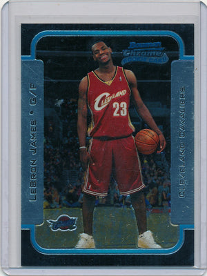 Topps 2003-2004 Bowmans Chrome Rookie Card #123 Lebron James