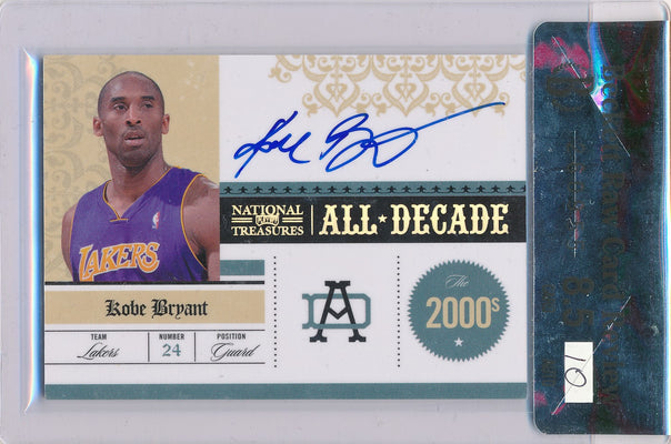 Panini 2010 National Treasures All Decade #14 Kobe Bryant 11/25 / Auto Grade 10