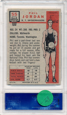 Topps Bowman 1957 New York Knicks  #55 Phil Jordon  / PSA Grade 8