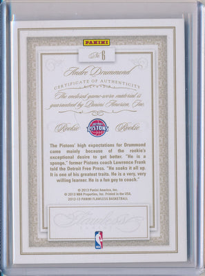 Panini 2012-2013 Flawless Silver Jumbo Patches #6 Andre Drummond  24/25