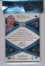 Upper Deck 2008-09 Exquisite Collection Rookie  #93 Russell Westbrook 5/25 / BGS Grade 8.5