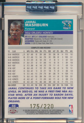 Topps  2003-2004 Chrome  X-Fractor #56 Jamal Mashburn 175/220