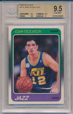 Fleer 1988-1989 Basketball RC #115 John Stockton  / BGS Grade 9.5