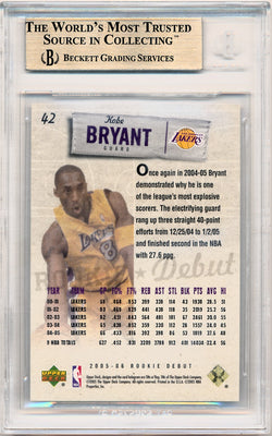 Upper Deck 2005-2006 Rookie Debut Spectrum #42 Kobe Bryant 19/25 / BGS Grade 9.5