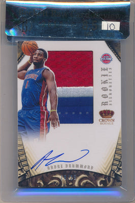 Panini 2012-2013 Crown Royale Rookie Silhouettes #361 Andre Drummond 19/25 / BGS Grade 8.5 / Auto Grade 10