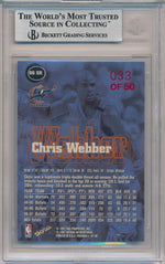 SkyBox 1997-1998 Premium Star Rubies #96SR Chris Webber 33/50 / BGS Grade 9