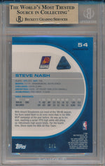 Topps 2005-2006 Topps Finest SuperFractors #54 Steve Nash 1/1 / BGS Grade 9.5