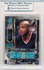 Skybox 1997-1998 Metal Universe Championship Precious Metal Gems Red #1 Charles Barkley 75/100 / BGS Grade 8.5