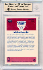 Fleer 1986-1987  Stickers #8 Michael Jordan 8/11 / BGS Grade 9.5
