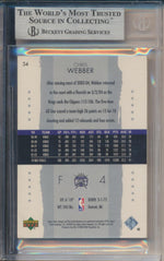 Upper Deck 2003-2004 Exquisite Collection Base #34 Chris Webber 16/225 / BGS Grade 9