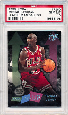 Fleer 1996-1997 Ultra Platinum Medallion #P280 Michael Jordan  / PSA Grade 10