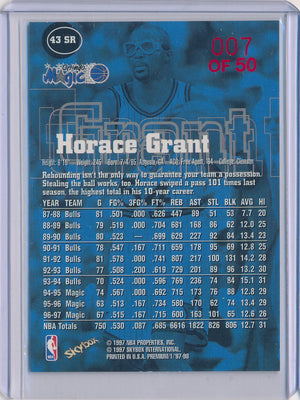 SkyBox 1997-1998 Premium Star Rubies #43SR Horace Grant 7/50