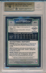 Topps 2008-09 Bowman Chrome Gold Refractors #154 Russell Westbrook 9/25 / BGS Grade 9.5 / Auto Grade 10