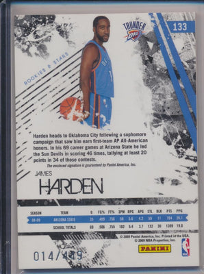 Panini 2008-2009 Rookies & Stars Jumbo Patch RPA #133 James Harden 14/449