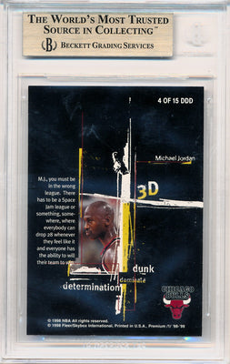 Skybox 1998-1999 Premium 3D's #4 Michael Jordan 4/15 / BGS Grade 9.5