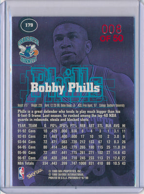 SkyBox 1997-1998 Premium Star Rubies #179 Bobby Phills 8/50