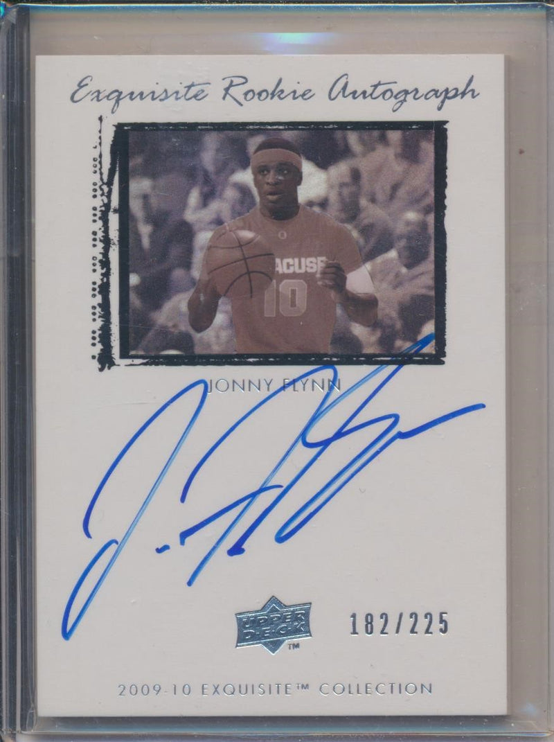 Upper Deck 2009-2010 Exquisite Collection Rookie Auto #79 Jonny Flynn 182/225