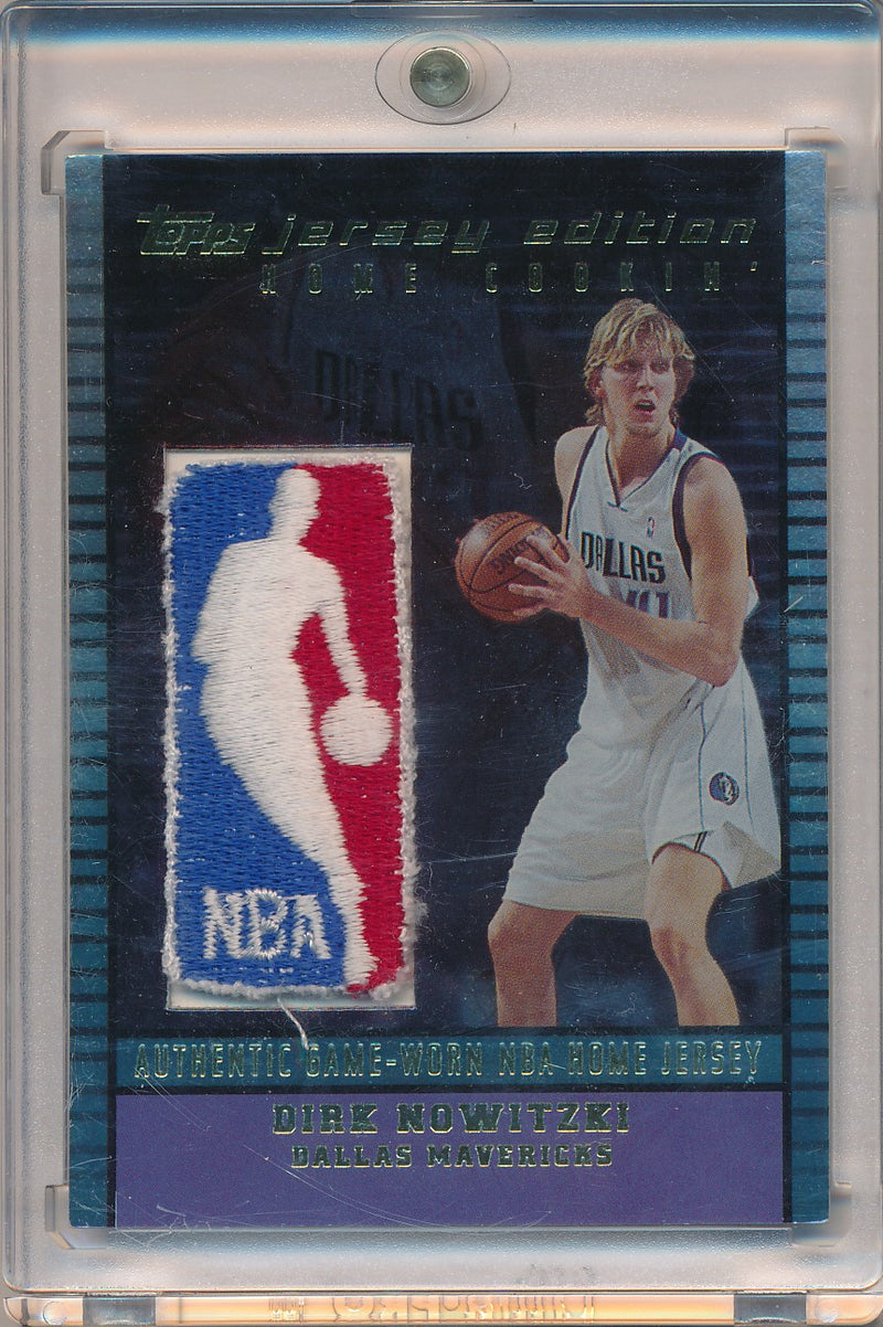 Topps 2002-2003 Jersey Edition Home Cookin Logoman #JE-DNO Dirk Nowitzki 1/1