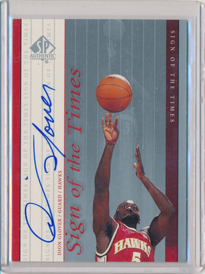 Upper Deck 1999-2000 SP Authentic Sign Of The Times #DG Dion Glover