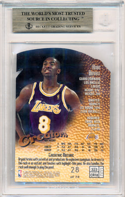 Topps 1997-1998 Finest Embossed Refractors #323 Kobe Bryant 28/74 / BGS Grade 9.5