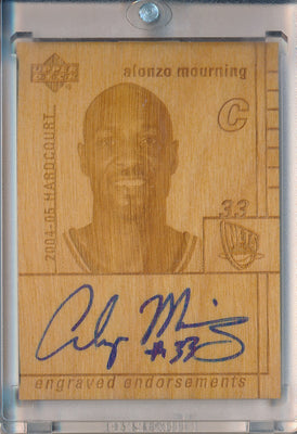 Upper Deck 2004-2005 HardCourt Engraved Endorsements #EE-AM Alonzo Mourning