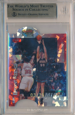 Topps 1998-1999 Bowman's Best Mirror Image Atomic Refractors #MI18 Shaquille O'neal/ Bryant Reeves 3/25 / BGS Grade 9.5