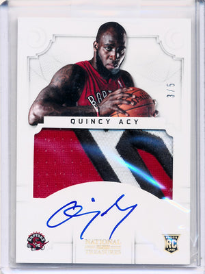 Panini 2012-2013 National Treasures  Gold #182 Quincy Acy 3/5