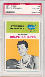 Fleer 1961 Syracuse Nationals  #39 Dolph Schayes   / PSA Grade 8