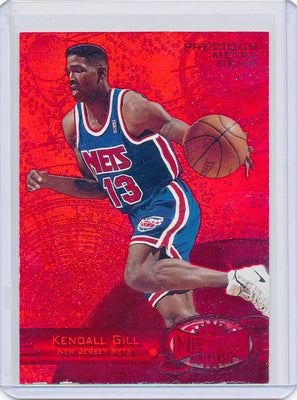 Skybox 1997-1998 Metal Universe Championship Precious Metal Gems Red #40 Kendall Gill 34/100