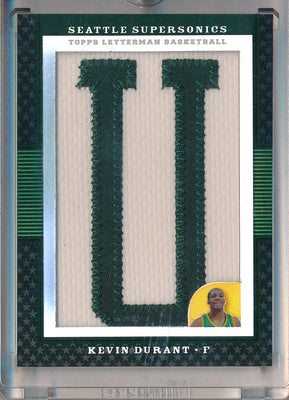 Topps  2007-2008 Letterman Patch #LP-KD Kevin Durant 5/5