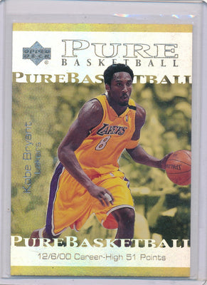 Upper Deck 2001 Pure Basketball  #PB4 Kobe Bryant