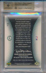 Upper Deck 2005-2006 Ultimate Collection Autographs NBA Logo #APL-LB Larry Bird 1/1 / BGS Grade 9.5 / Auto Grade 10