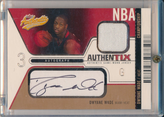 Fleer 2003-2004 Authentix Basketball #AJA-DW Dwyane Wade 15/25