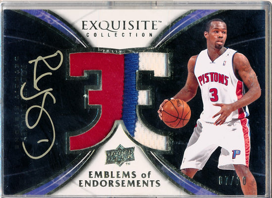 Upper Deck 2008-2009 Exquisite Collection Emblems Of Endorsement #EERS Rodney Stuckey 7/10